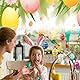 Bubuny Ostereier zum Bemalen, 30 Stück Plastik Ostereier Bemalen Kinder, Plastikeier zum Aufhängen, Kunststoffeier zum Bemalen Weiß mit 12 Stück Mehrfarbigen Stiften, 10 Aufkleber