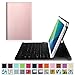 Fintie Keyboard Case for Samsung Galaxy Tab A 10.1 with S Pen (SM-P580/P585), Slim Shell Stand Cover with Detachable Wireless Bluetooth Keyboard, Rose Gold