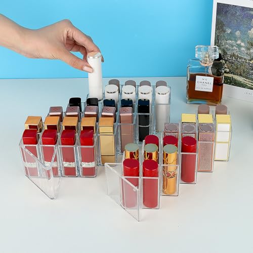Image of JessLab Acrylic Organizer (3 Slot) Bundle with Lipstick Organizers (16 Slot)