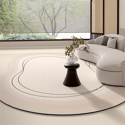 Tapis moderne géométrique abstrait pour un salon chic et design