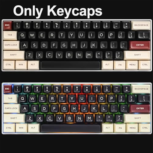 Image of Fogruaden PBT Keycaps Set, SA Profile Custom Keycap for Mechanical Keyboard Keycaps(SA Roman)