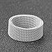 VQYSKO Stainless Steel Mesh Ring-Comfortable Fashionable Women and Man Engage Wedding Band, Size 4-13 (12, Silver)