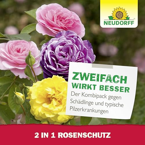 Neudorff 2 in 1 RosenSchutz – Kombipack zur effektiven Bekämpfung von Schädlingen wie Blattläuse und Pilzkrankheiten wie Echten Mehltau an… – Ansicht 6
