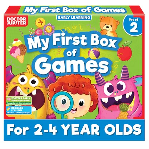 Doctor Jupiter My First Box of Games for 2 to 4 | Birthday Gift for 2-4 Year Old Boys and Girls | Toddler Toys | Learning & Education Toys
