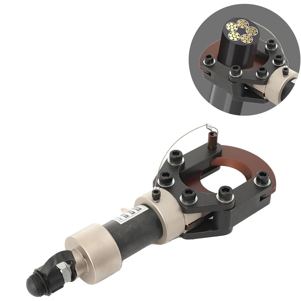 Hydraulischer Kabelschneider für Bewehrungsstahl, Stahlseilzange, schneidet bis zu 50 mm, hohe Schneidkraft 90 kN, ideal für Drahtseile und Stahllitzen, Hochleistungswerkzeug