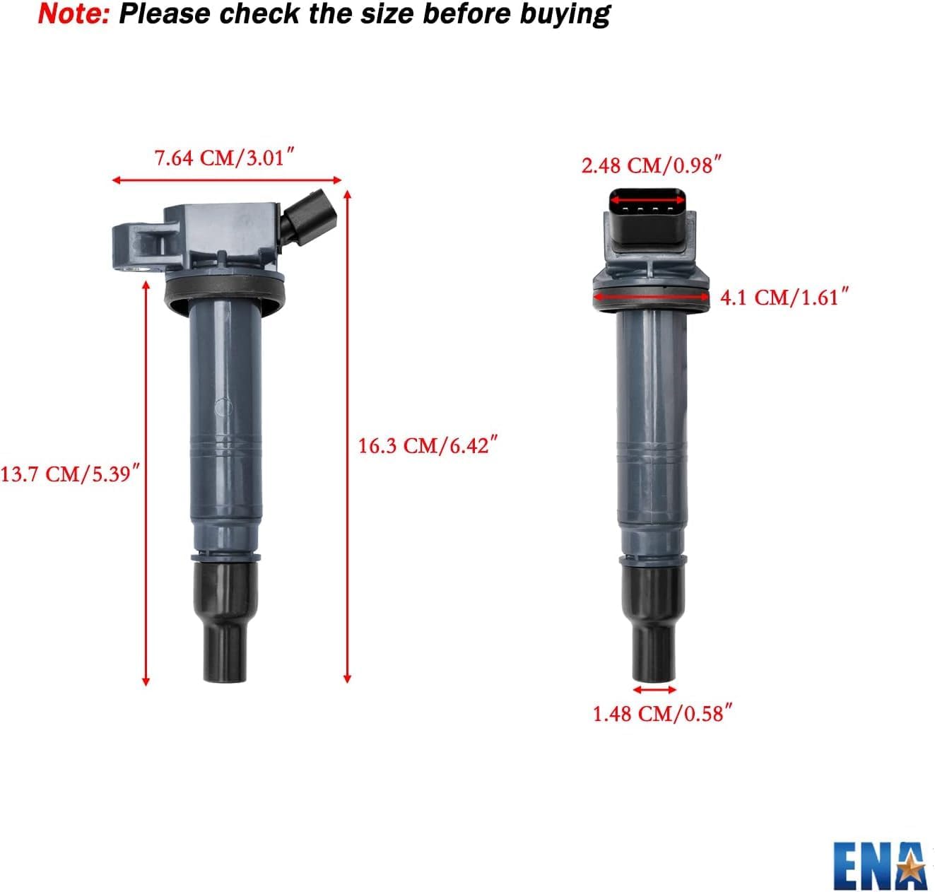 ENA Set of 8 Ignition Coil Pack Compatible with Lexus Toyota GS IS LC500 RC xB 4Runner Camry Corolla FJ Cruiser Hiace Hilux Matrix Solara Tacoma Tundra for UF495 C1426