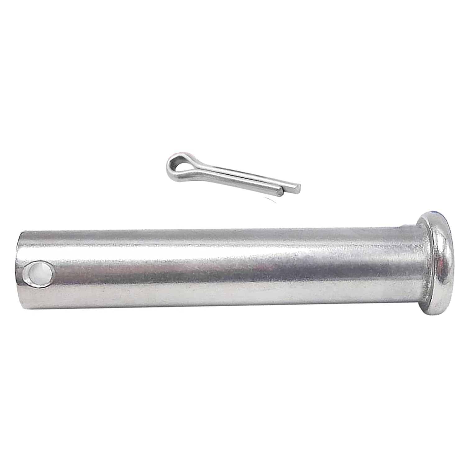 Goupille cylindrique à tête Plate, Trou de positionnement, goupille Fendue Assortie, Bride métrique, Fixation Machine en Acier Inoxydable(M18 x 90mm)