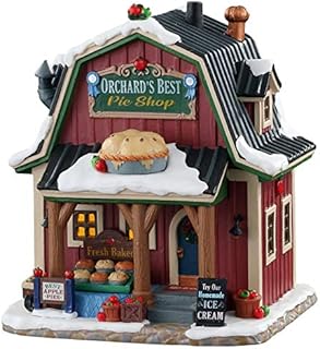Lemax Christmas Village Orchards Best Pie Shop Battery Operated Led -05686