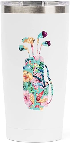 Seymour Butz Regalos de golf para mujeres - Vaso aislado de 590 ml para vino y café, regalo para mujer golfista