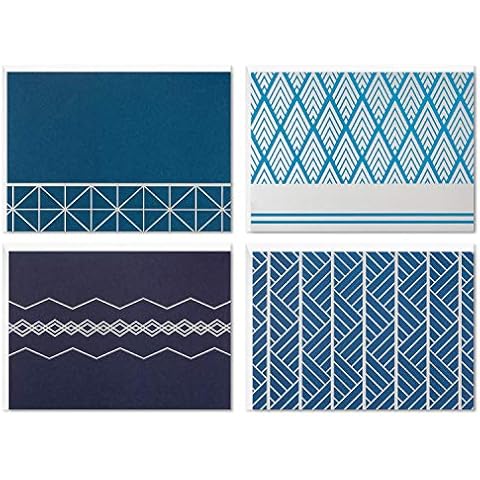 Hallmark Geometric Silver Foil Note Cards thumbnail