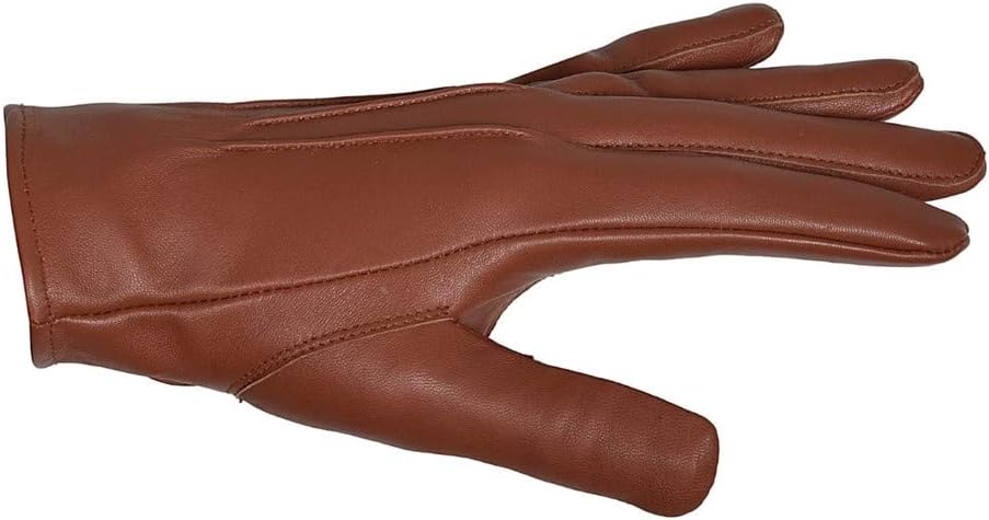 Men's Dress Leather Gloves (Large, Cognac) - Image 2