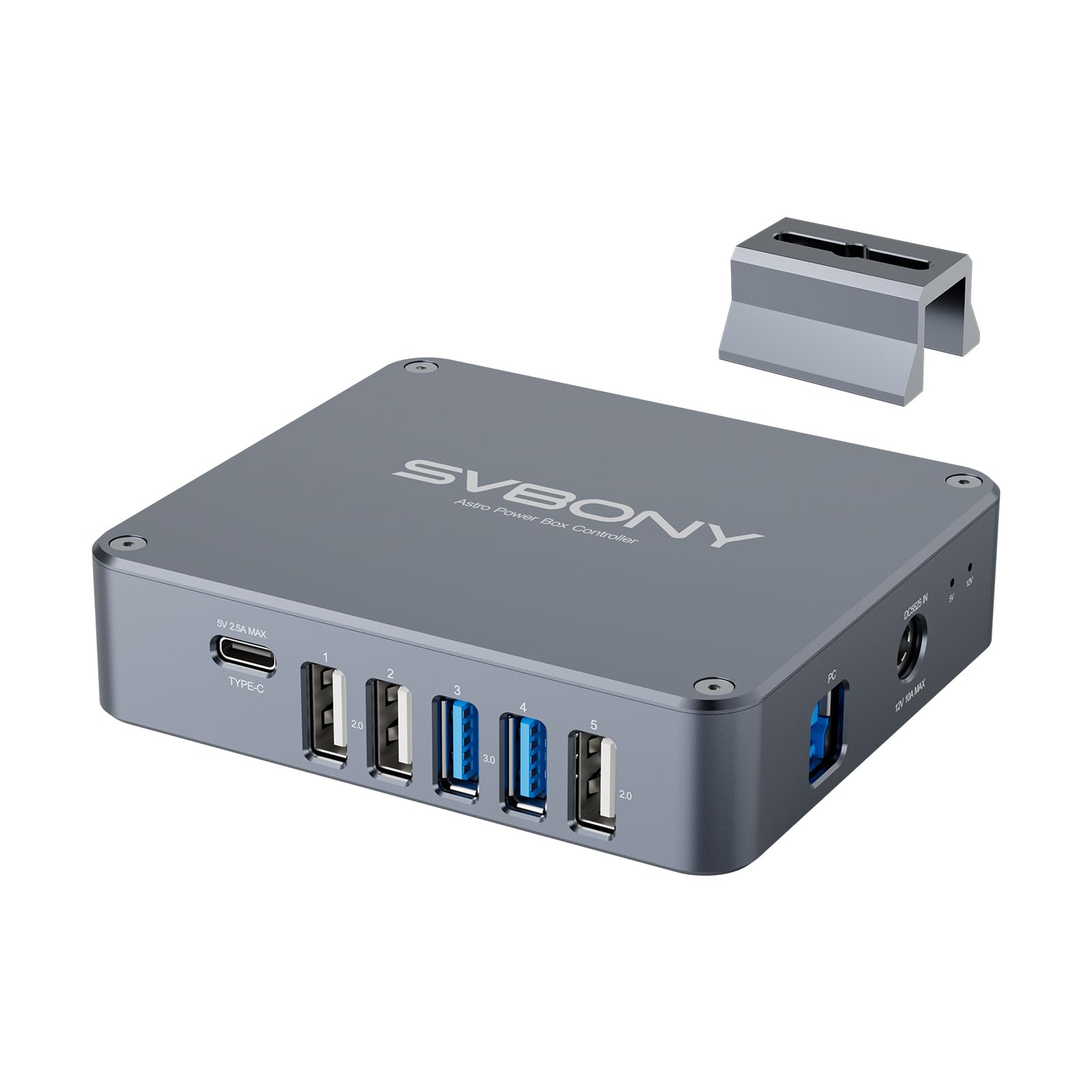 Svbony SV241PRO Scatola di Gestione Dell'alimentazione per Telescopio per Adulti, Accessorio per Telescopio Astronomico, Adattatore di Controllo dell'alimentazione per Fotografia Astronomica USB3.0+DC