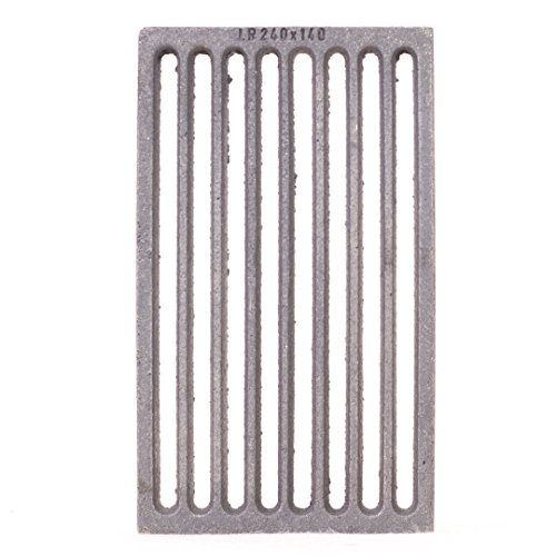 Hochwertiger 14 x 24 cm Gussrost Ofenrost Kaminrost Ascherost Feuerrost Rost Cover