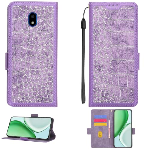 Kinetijy Case Compatible for Senwa S5018 Inizio Phone Case Flip Cover [with Tempered Glass Screen Protector][RFID Blocking] EYP-ZI