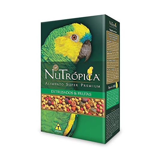 Ração Nutrópica para Papagaios com Frutas 600g