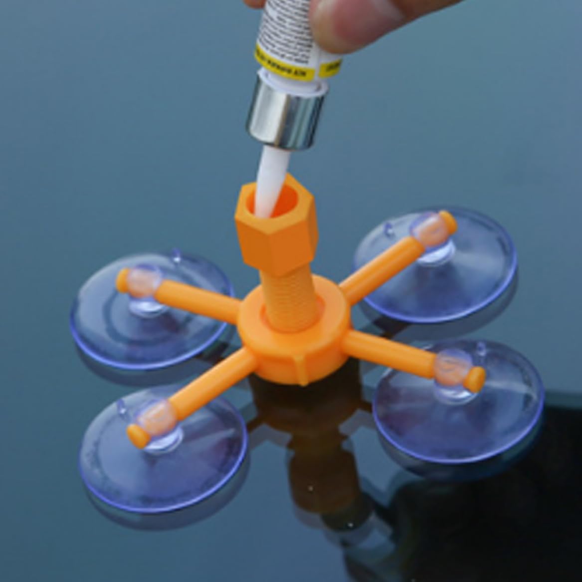 Fluido per la riparazione del vetro Colla per riparazione del parabrezza dell'auto Strumento correttore per vetro automatico Colla per del parabrezza da 3 ml