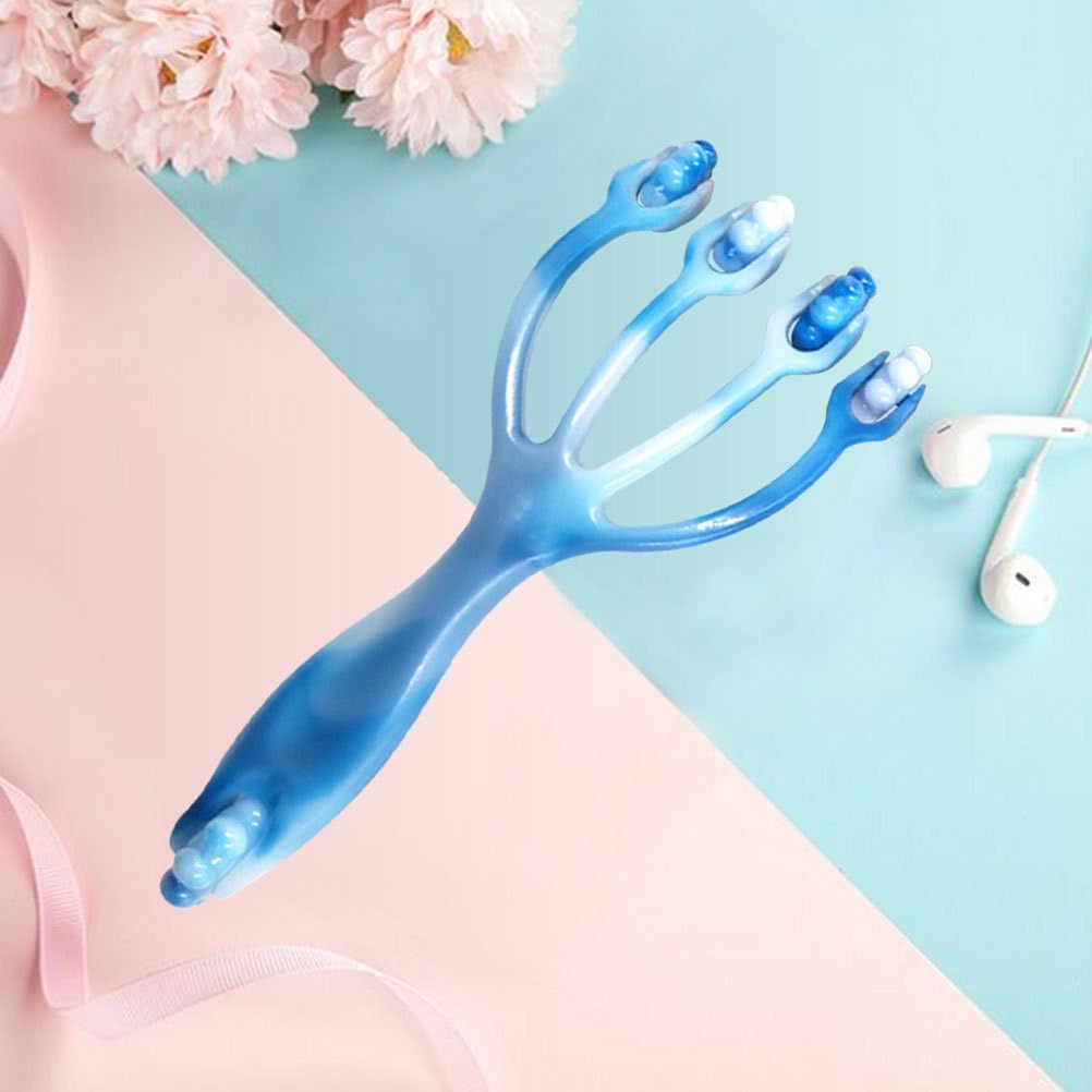 rosenice Handheld Four Claws Roller Massager Portable Massage Tool for Foot Hand Body Neck Head Compact Design for Relaxation and Meridian Stimulation at Home Office