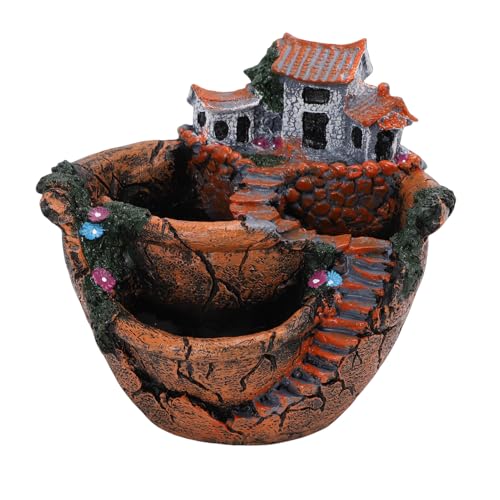 Pot de fleur de jardin féerique pour décorer votre bureau de maison