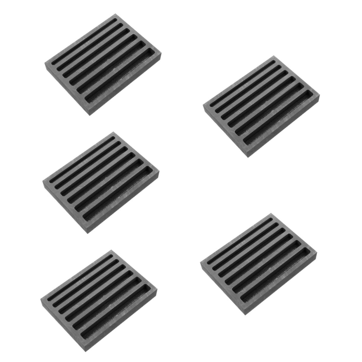 SHINEOFI 5piezas Molde De Reutilizable Para Fundición De Molde Para Lingotes Plata Herramienta De Fundición De Superior Para Experimentos De Metal Diseño y