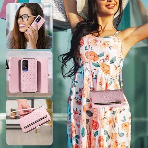 Coque TCL 505 Rose Asuwish pour Femme protégeant le smartphone