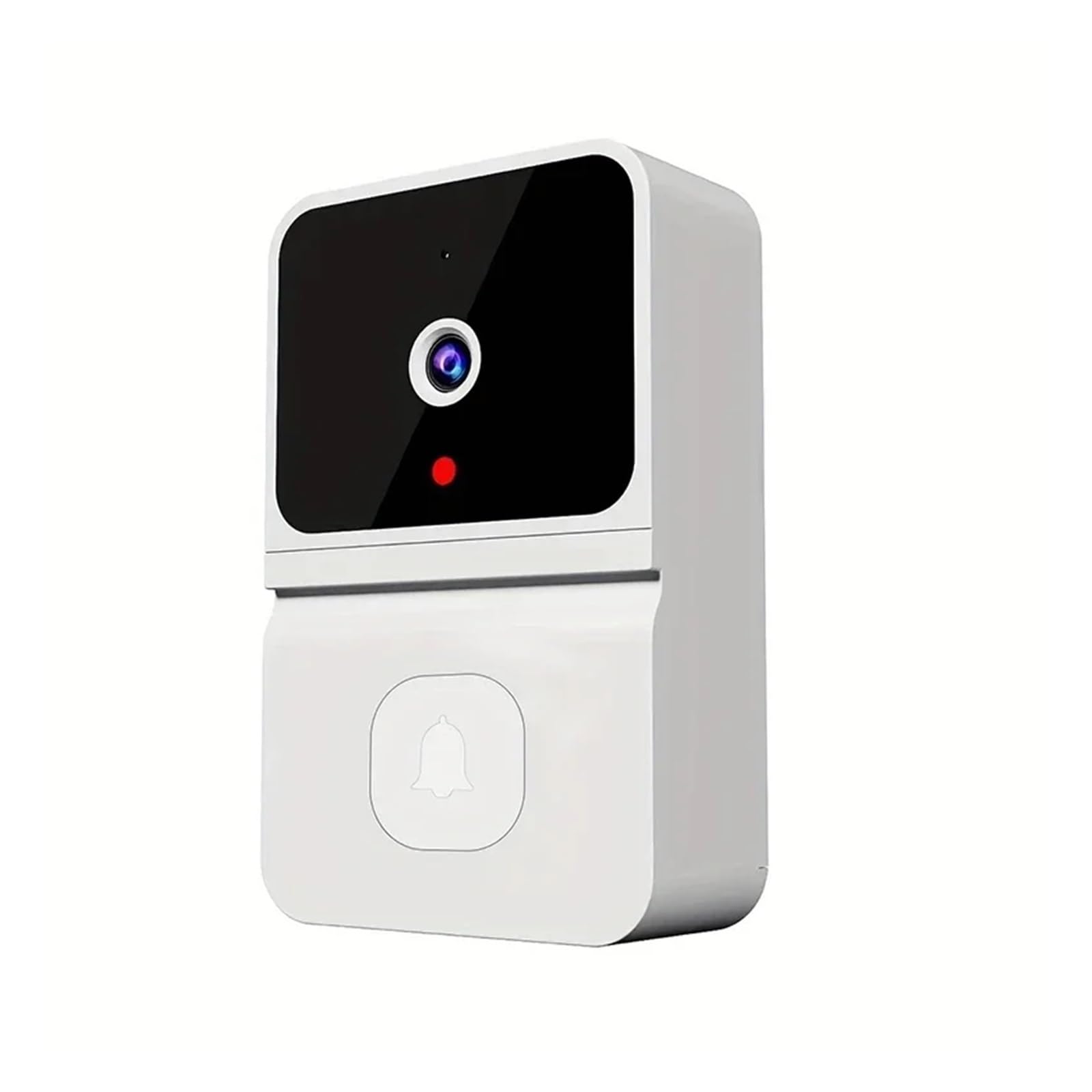Inteligentny wideodomofon Wodoodporny bezprzewodowy dzwonek do drzwi, Wi-Fi, wideo HD, inteligentna kamera, na zewnątrz, widzenie w nocy, 720p domu, biura(Black)