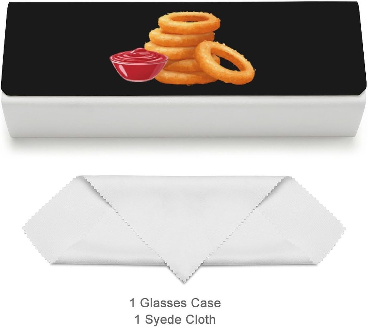 Onion Rings Glasses Case Eyeglasses Holder Unisex Sunglasses Pouch Box image 3