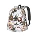 Marat Mochila para Navidad con osos de peluche y árboles de Navidad 3d gran capacidad niños adolescentes multifunción escuela unisex 17 pulgadas