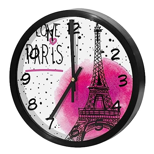 Horloge murale silencieuse à quartz Tour Eiffel décorative - 2