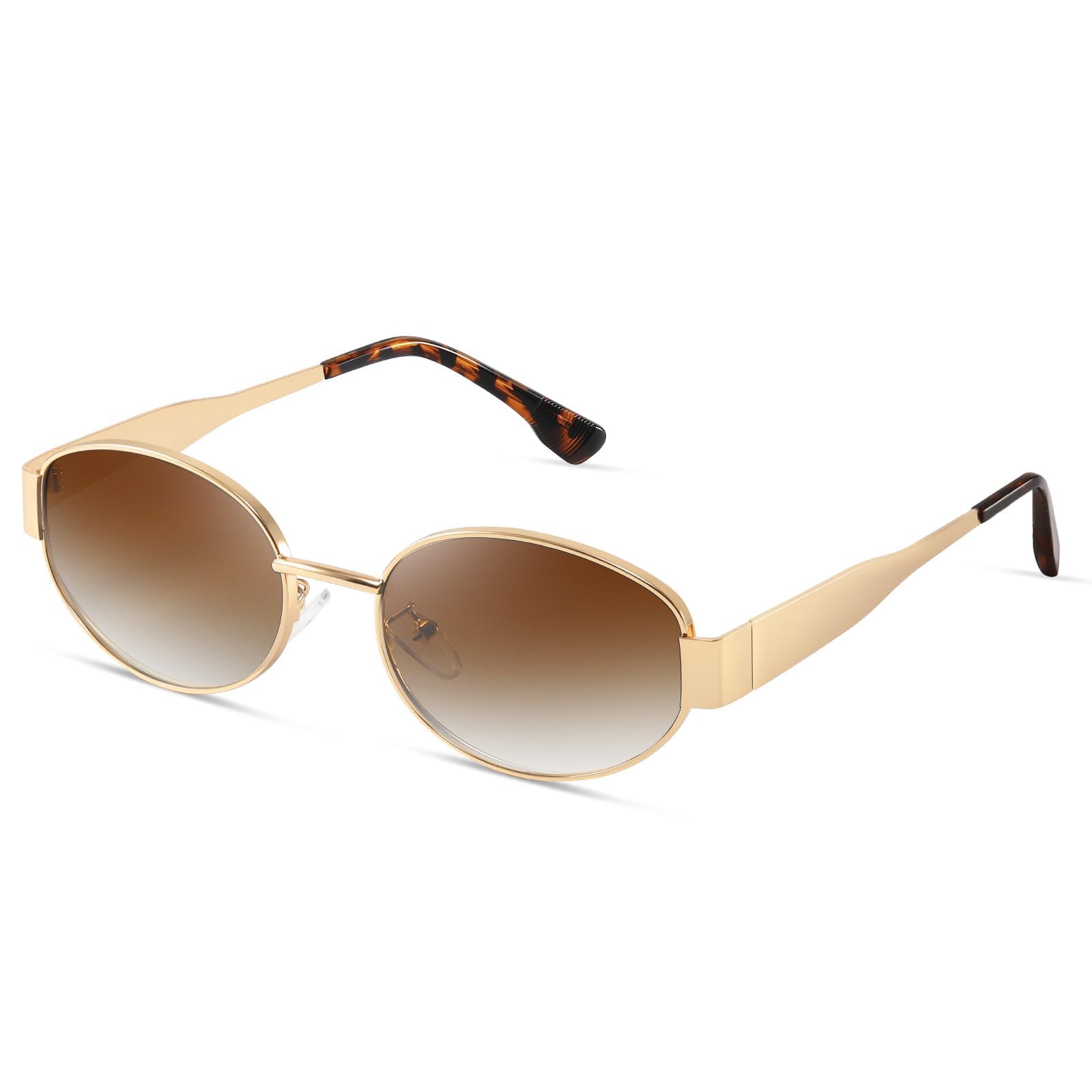 Sonnenbrille-Damen-Polarisiert-Unisex-Herren-Gold-Metal-Retro-Oval-Trendy-Sonnenbrillen-Vintage-Uv400-Classic-Ultraleicht-Schutz，Geeignet FüR Camping-fotografie-Outdoor-Geschenke für frauen-3
