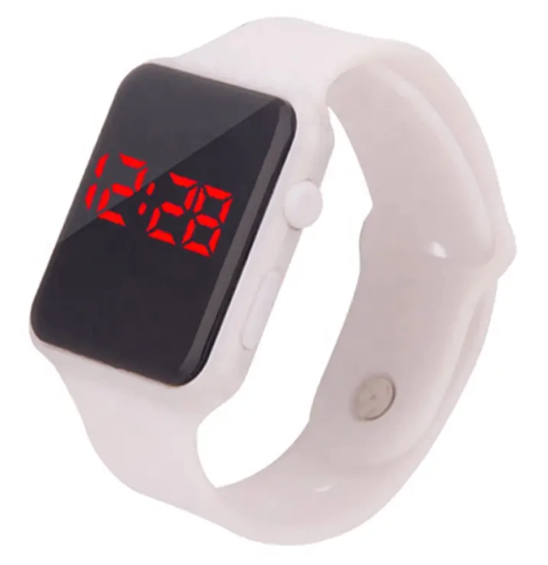 Navkar Crafts New Generation Digital Square Green Dial Day Date Calendar Red LED Watch for Boys, Girls & Kids (White) (B0BTPZNG9G) Amazon Price History, Amazon Price Tracker