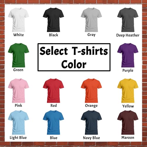 Custom T Shirts for Men Women,Personalized Shirts with Photo Logo Text,Customized T-Shirt for Front & Back Print2