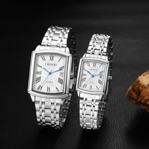 Montre couple Saint-Valentin en quartz analogique avec date
