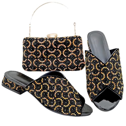 Chaussures à talon haut style africain à motif italien et escarpins cristal polyvalents
