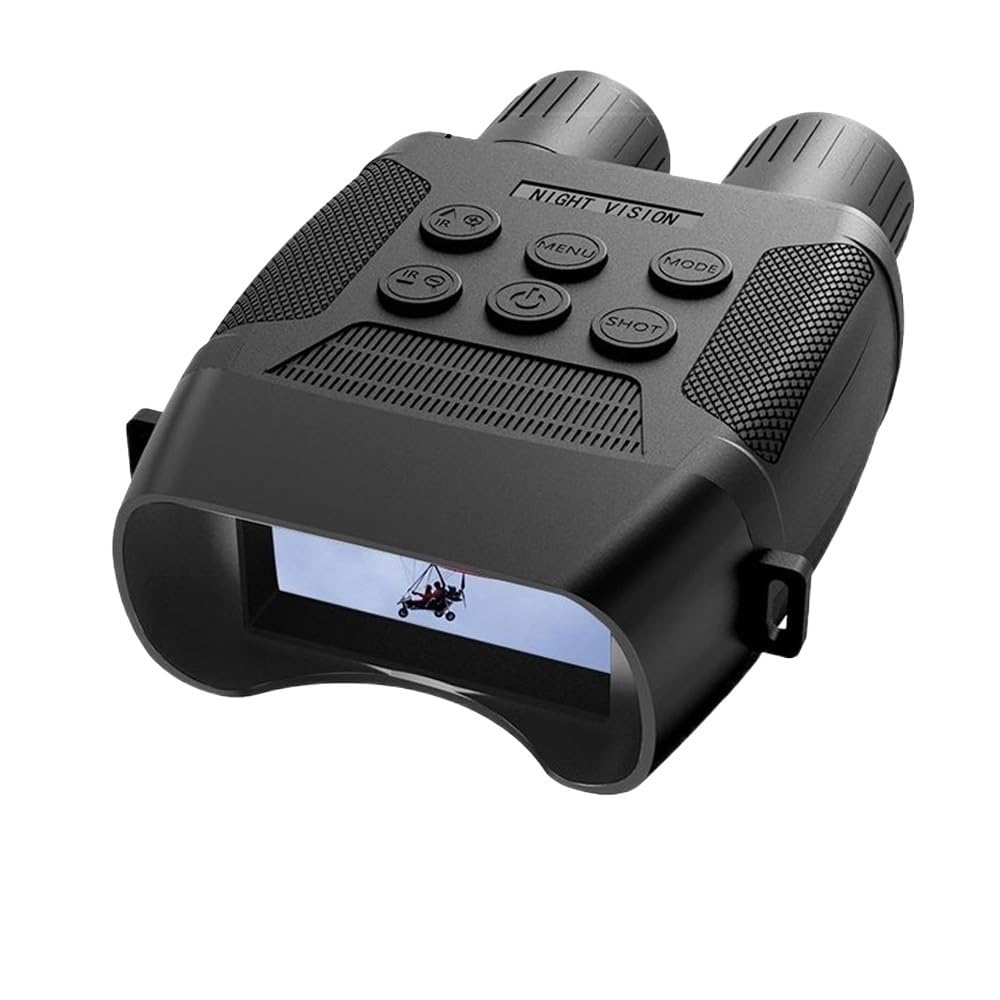 300M Binoculars Infrared Night Vision 3.8 Inch HD Telescope 4X Zoom Digital 12X Magnification for Camping