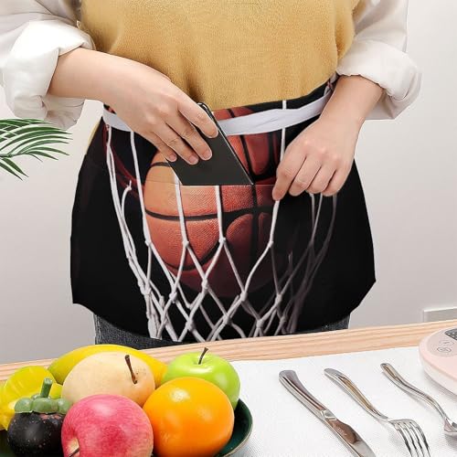 Tablier de basket-ball demi-taille durable et imperméable pour restaurant - 3