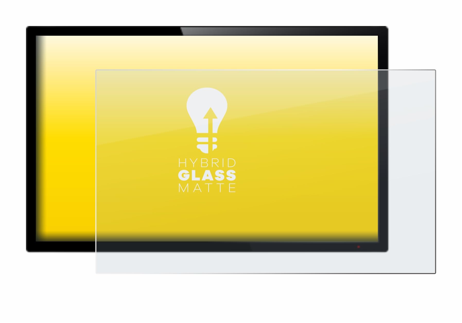upscreen Entspiegelungs-Schutzglas für Touch-Panel PCs mit 21,5 Zoll (477 x 268 mm, 16:9) Schutzfolie Glas Matt [Extrem Kratzfest 9H, Anti-Reflex, Anti-Fingerprint]