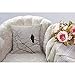HGOD DESIGNS Modern Cushion Cover Gothic Raven on a Tree Branch Pillow Case Black White (Bird) 18 X 18 Inch