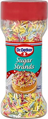 Dr. Oetker - Edible Decorations - Sprinkles - Sugar Strands - 55g (Case of 6)
