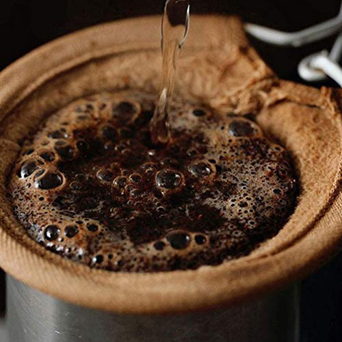 Hemoton 2Pcs Pano de Filtro de Café Aço Inoxidável Alça Café Chá Infusor Coador Acessórios de Café A