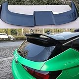 alerones para autos 🚗【Materiales de alta calidad】: está hecho de material ABS, con superficie brillante y lisa, alta resistencia, peso ligero, resistencia al impacto, flexibilidad y durabilidad. Larga vida útil y no se cae fácilmente.