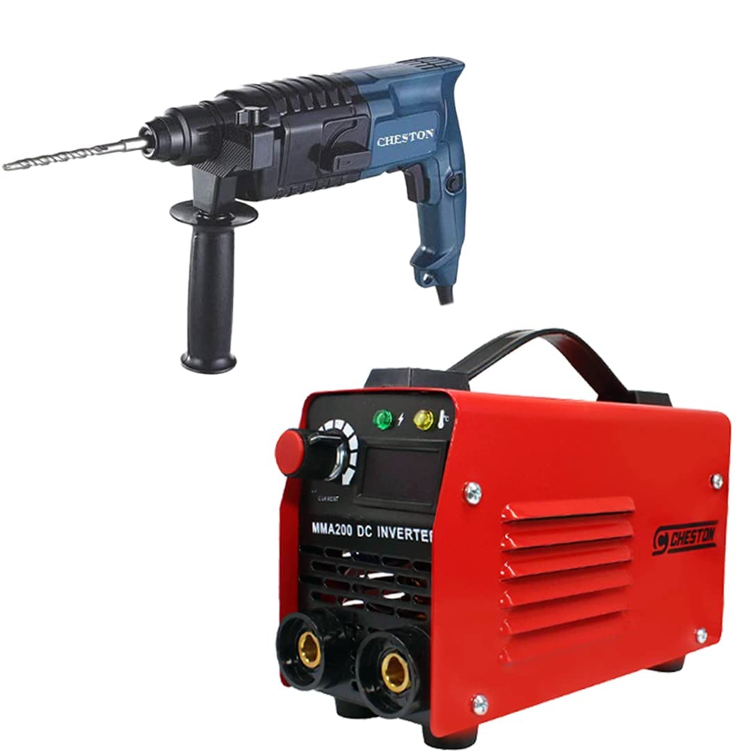 Cheston 200A Portable Inverter ARC/MMA Compact Welding Machine with IGBT | with Accessories Mask (Welding Machine + Rotary Hammer) (B0BHWNX7JJ) Amazon Price History, Amazon Price Tracker