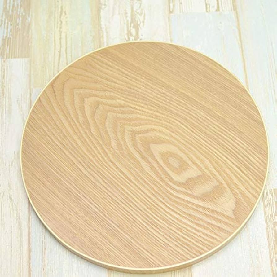 Amazon｜丸盆 木製 お盆 トレー 白木 約30cm 円 トレイ｜トレイ