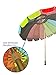 Party With Pride Giant 8' Rainbow Beach Umbrella / With UV Protection / Includes Durable Carry Bag / For Sun and Outdoor / Windproof (Rainbow)
