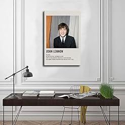 John Lennon – Poster vintage des années 90 pour chambre – Décoration murale – 30 x 45 cm – Sans cadre – Style 1 - Les Beatles, Paul McCartney, John Lennon, RIngo Starr, George Harrison John Lennon - Poster vintage des années 90 pour chambre - Décoration murale - 30 x 45 cm - Sans cadre - Style 1 – Image 3