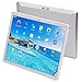 Produktbild Tablette 10 Zoll Android 9.0 3G Telefon Tablets mit 64 GB Speicher Dual SIM Karte 5MP Kamera, WiFi, Bluetooth, GPS, Octa Core, HD Touchscreen, Unterstützung 3G Telefonanruf (Silber)