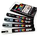 POSCA Colour Tones - PC-5M Art Marker - Set of 4 - In Plastic Wallet - Grey Tones