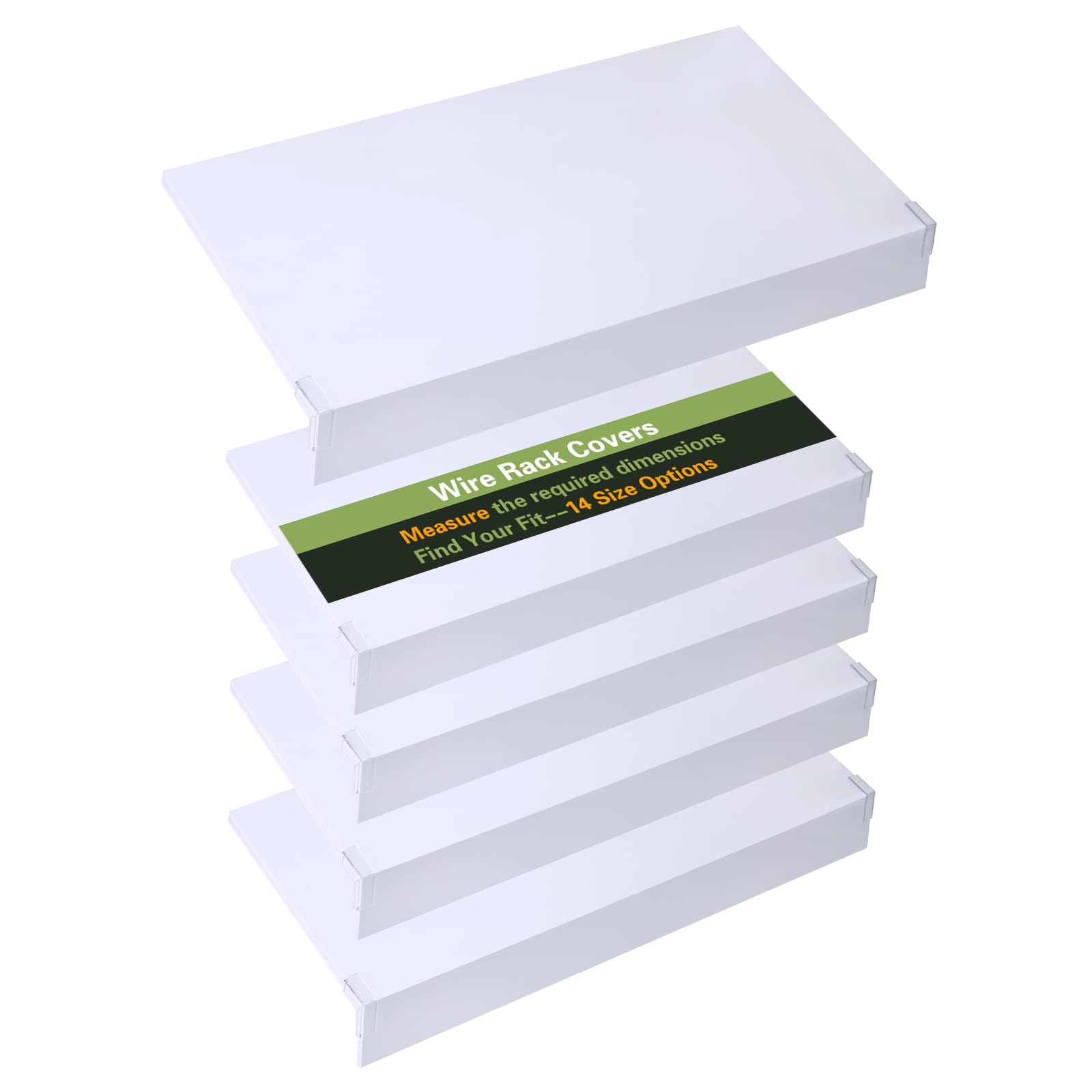 Photo 1 of Supiezent Wire Shelf Covers for Wire Shelving,30''W X12 D,White5 Pcs