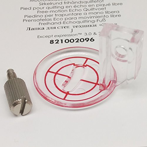 HONEYSEW Pie prensatela para Pfaff Free-Motion Echo Quilting miniatura 3