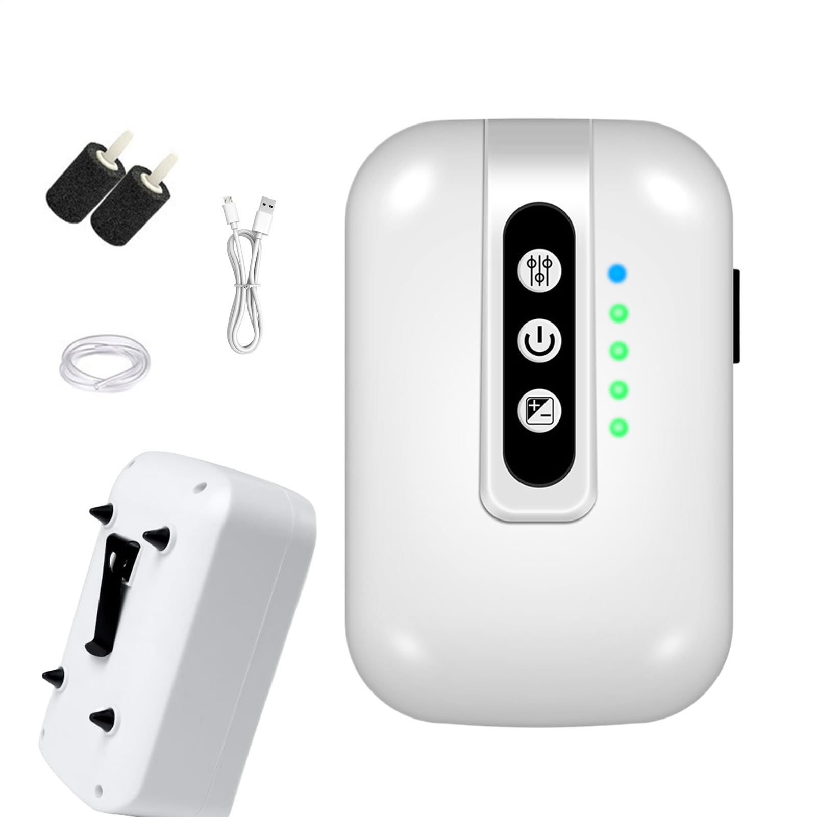 Bomba De Aire para Acuario Bomba de Aire Silenciosa | Cargador USB Para Oxígeno En Estanques Exteriores Acuarios De Agua Salada Betta Y Camarones