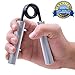 xFitness Metal Hand Gripper by The Best Grip, Forearm & Finger Exerciser | Singer Gripper in 5 Colors, Resistance Level From 50 lbs. to 350 lbs. with Redefined Ergonomic Knurling (Silver, 200 LBS)